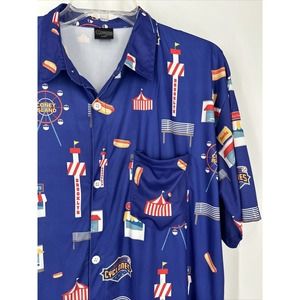 Brooklyn Cyclones Coyote Productions Button Down Shirt XL‎ Camp Coney Island